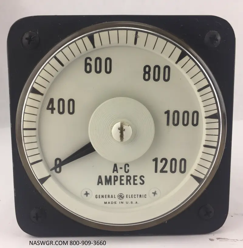 General Electric 8Ab18A7Al1 Ac Ammeter – 1200 A Full-Scale 1