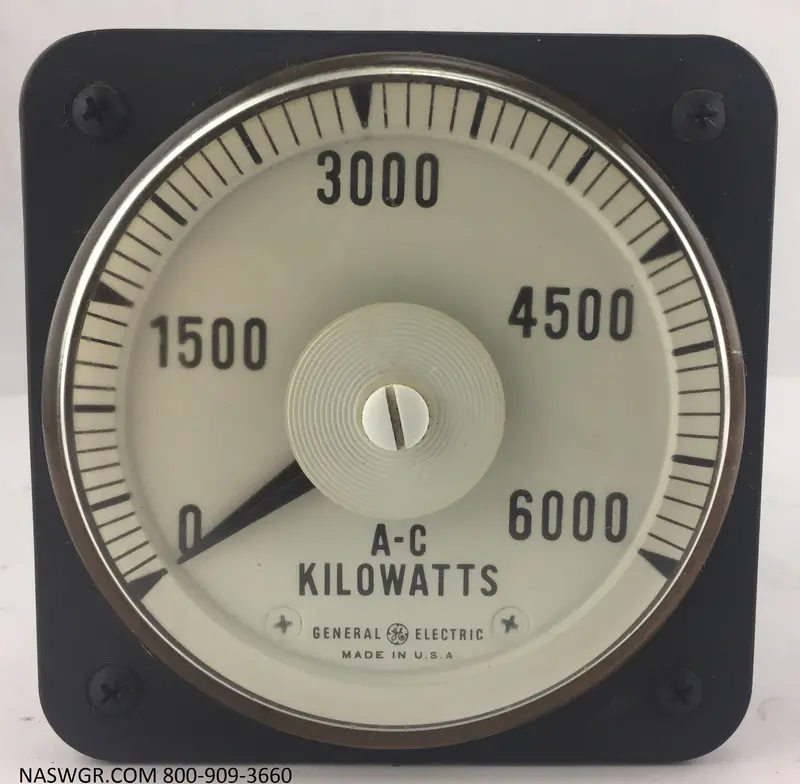 General Electric 8Ab18L5Ac1 Ac Kilowatt Meter – 6000 Kw Rating 1