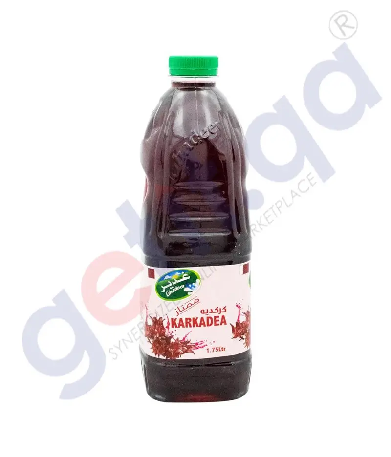 Ghadeer Premium Karkadea Hibiscus Drink – Tart Herbal Infusion, 200 Ml 2