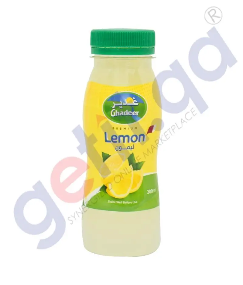 Ghadeer Premium Lemon Juice – Freshly Squeezed Citrus Drink, Vitamin C-Rich 1