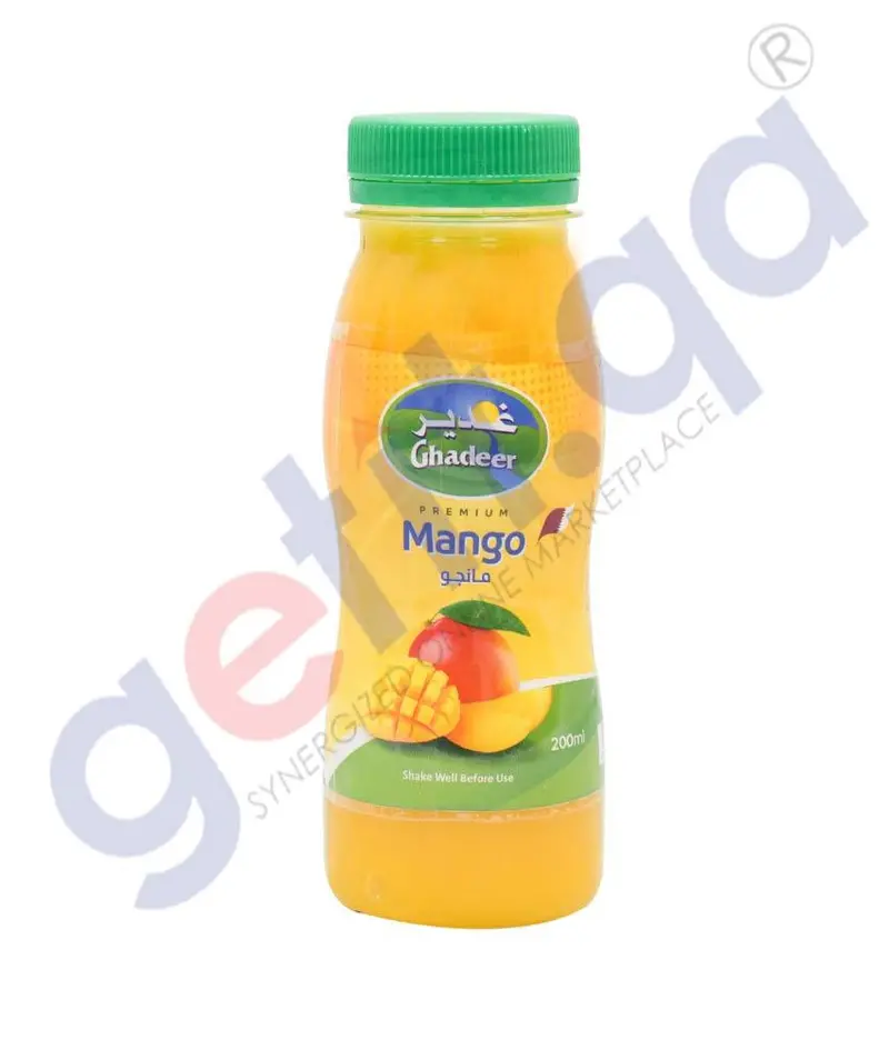 Ghadeer Premium Mango Juice – Tropical Fruit Beverage, Naturally Sweetened 1