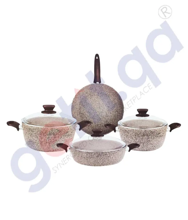 Gigilli Granite Non-Stick Cookware Set – 7-Piece 1