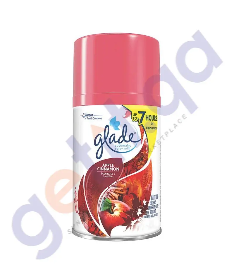 Glade Apple Cinnamon Automatic Air Freshener Refill – 269Ml Long-Lasting Dispenser Cartridge 1