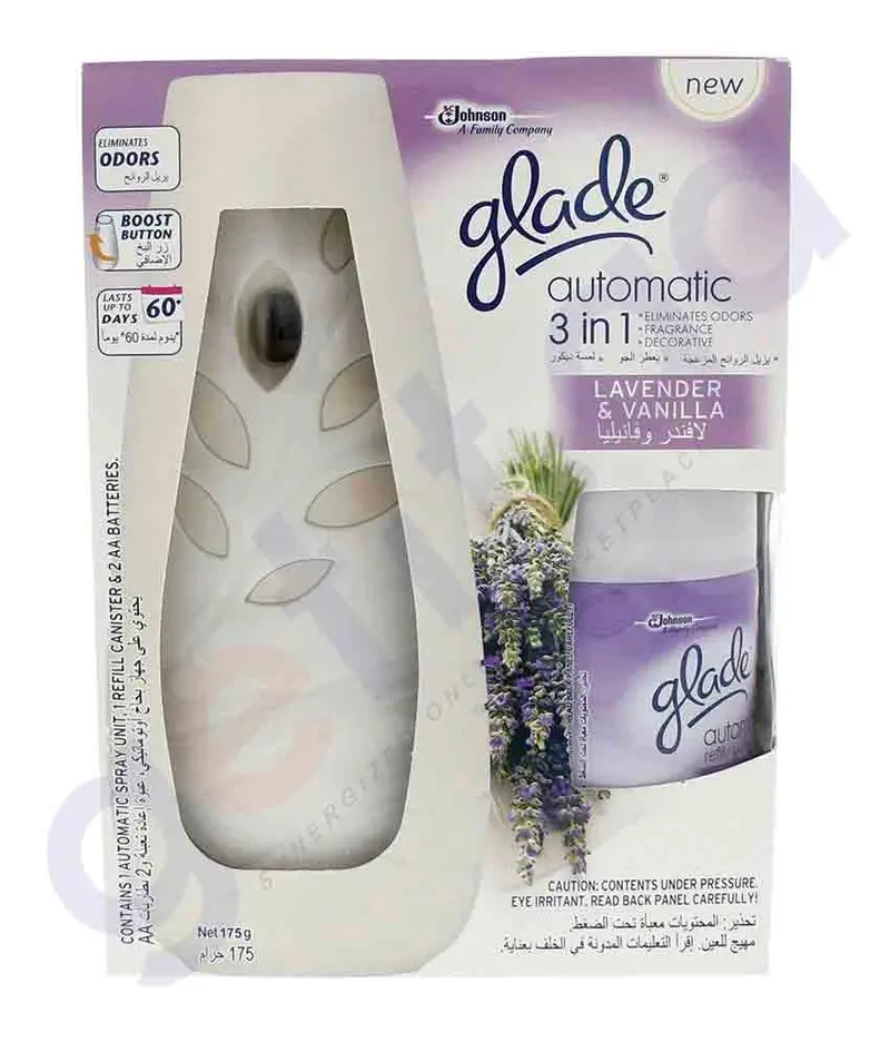 Glade Auto Starter Unit – Lavender & Vanilla Fragrance, 269Ml 1