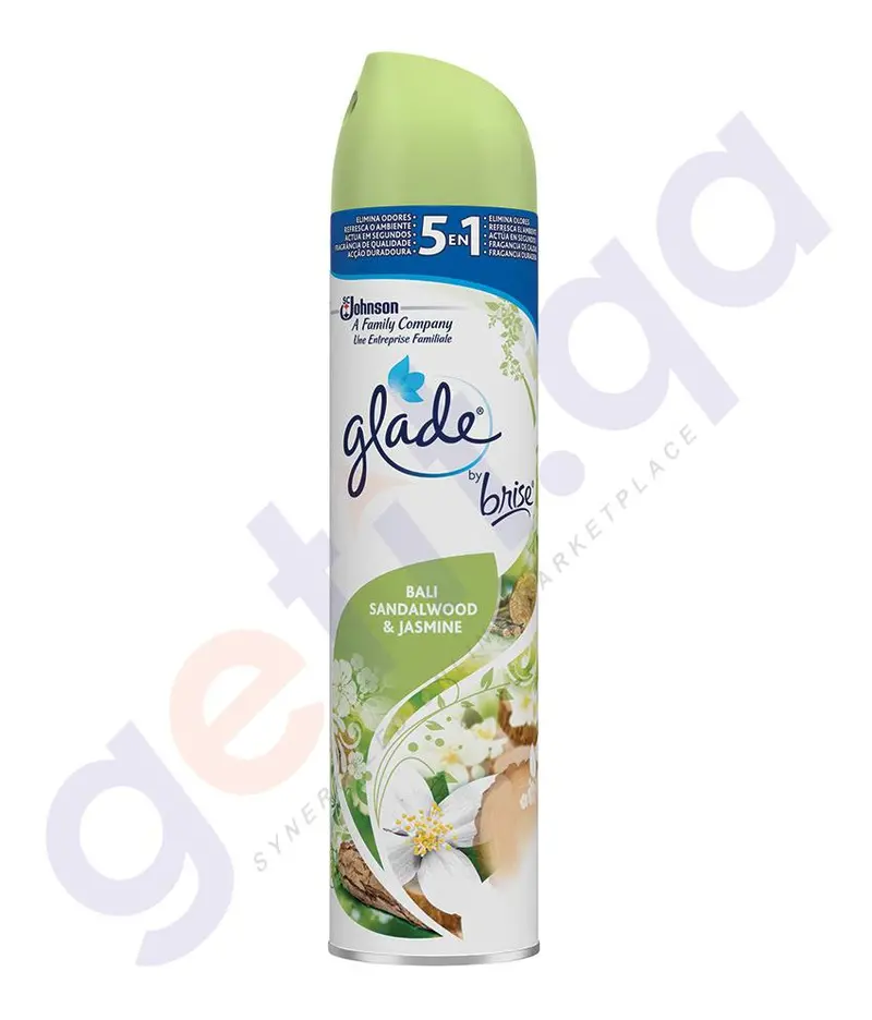 Glade Sandalwood & Jasmine Air Freshener Aerosol – 300Ml Elegant Floral-Woody Blend 1