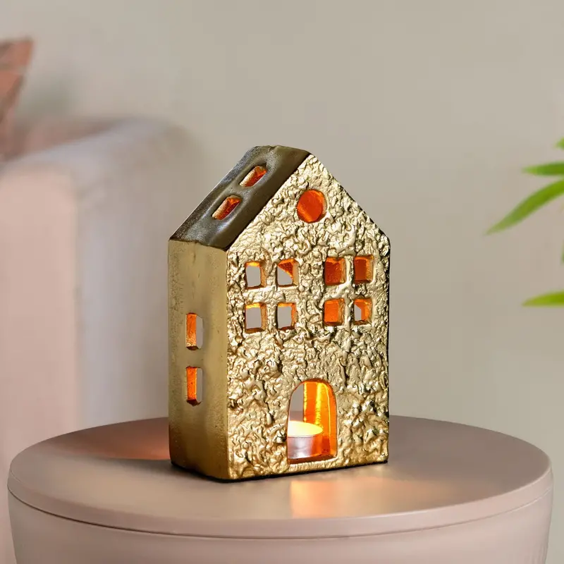 Glowhouse Metallic Gold Tealight Holder 1