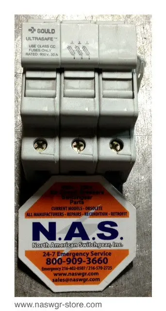 Gould Uscc3 Ultrasafe 30A, 600V Fuse Holder 1