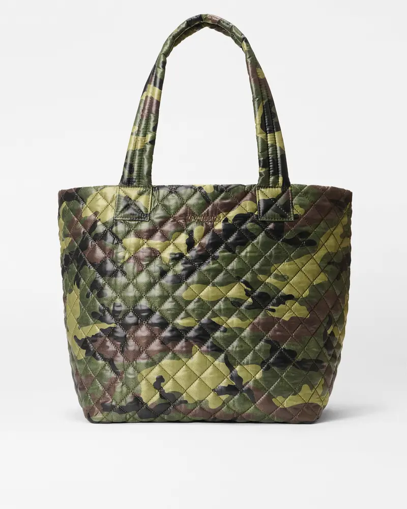 Green Camo Minimalist Metro Tote Bag 1