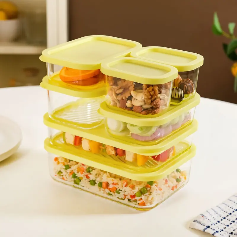 Groovo 7-Piece Stackable Airtight Food Storage Container Set 1