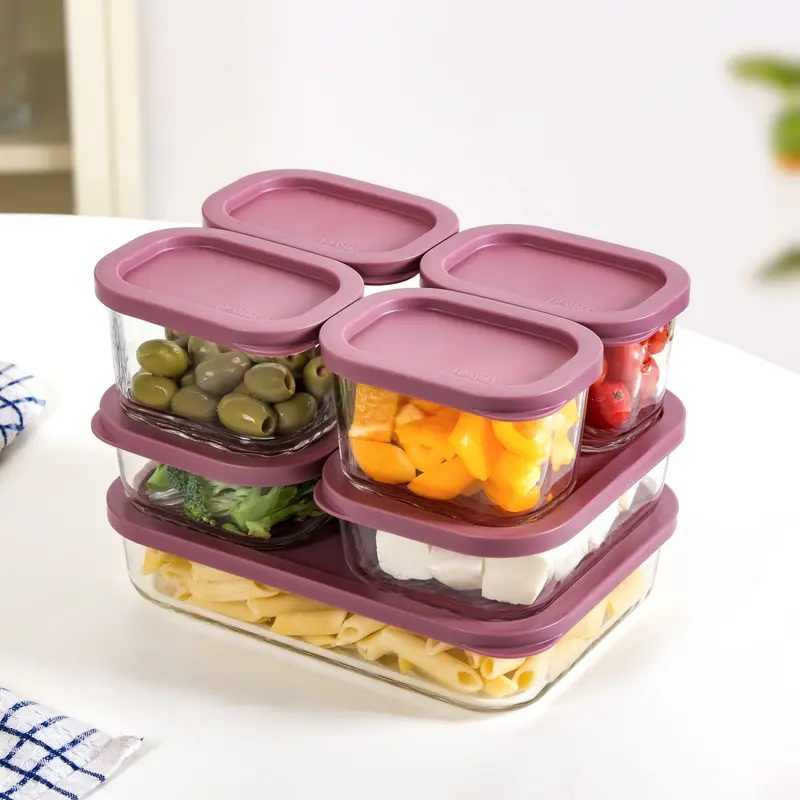 Groovo Borosilicate Food Container Set (7-Piece) – Berrywood 1