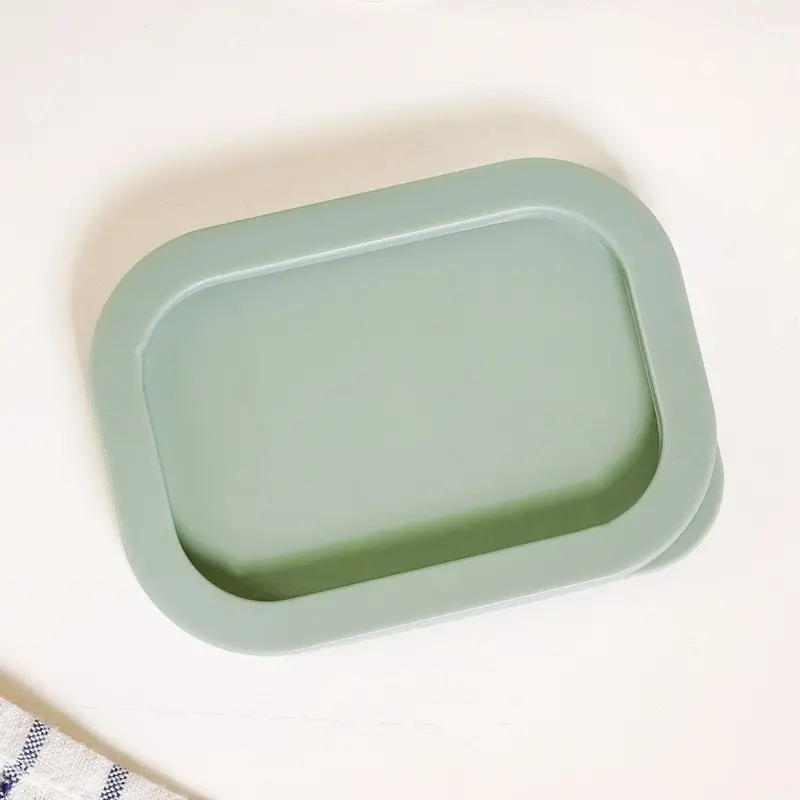 Groovo Green Medium-Sized Storage Lid 1