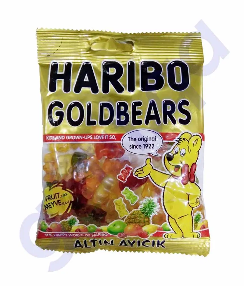 Haribo Gold Bears Gummy Candy – 80G Bag 1