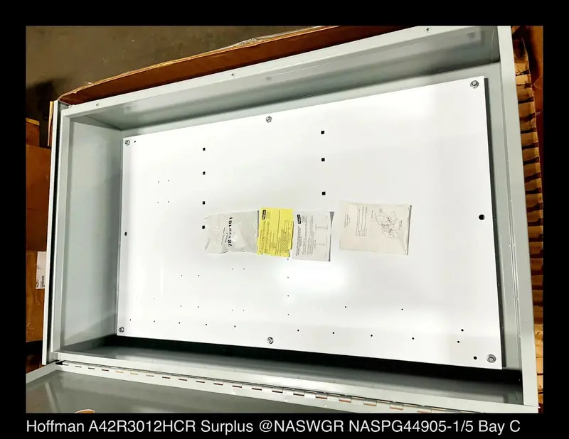 Hoffman A42R3012Hcr 42" × 30" × 12" Type 3R Wall-Mount Enclosure – Outdoor-Rated Surplus 1