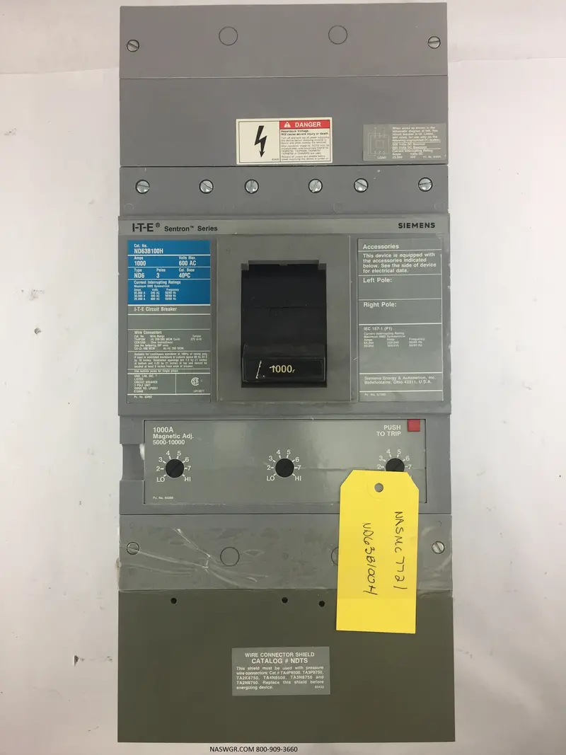 Ite Nd63B100H 100A Circuit Breaker – Nd63 Series, High-Performance Trip Unit 1