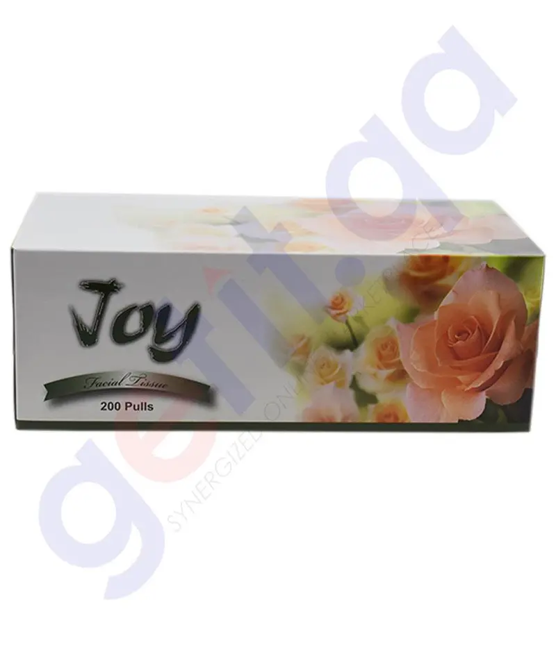Joy Premium 2-Ply Facial Tissue – 200 Sheets 1