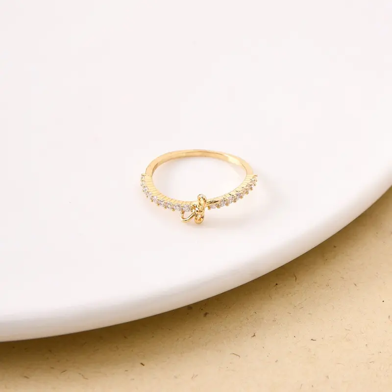 Kawaii-Style Dainty Gold Ring 1