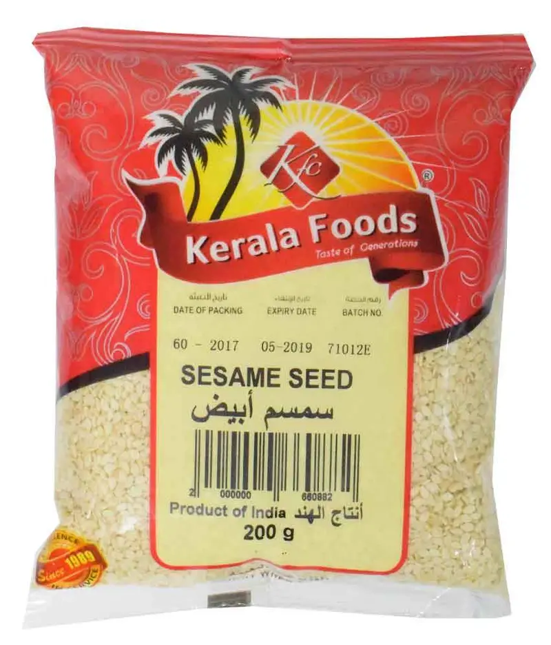 Kerala Foods White Sesame Seeds – Hulled & Roast-Ready 1
