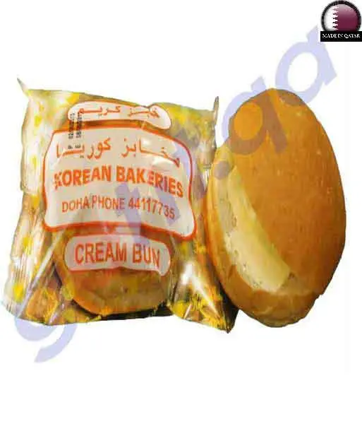 Korean Bakeries Cream Buns – Soft Buns With Vanilla Filling, 75 G 1