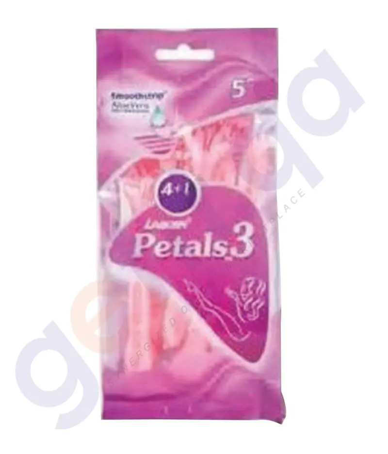 Laser Petals3 Razor Blades – Triple Pouch, 4+1 Count 1
