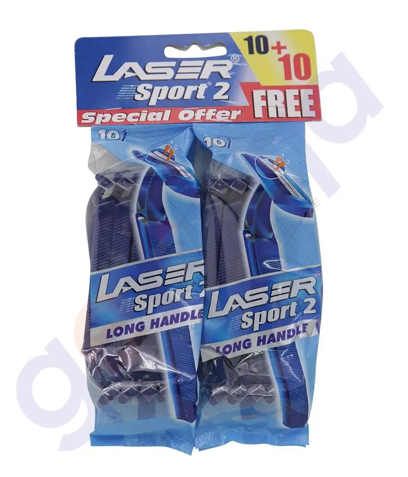 Laser Sport2 Razor Blades – Left-Handed, 10+10 Twin Pack 1