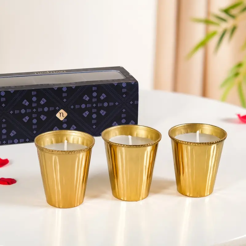 Lavender Aroma Candle Trio – Elegant Gift Boxed Set 1