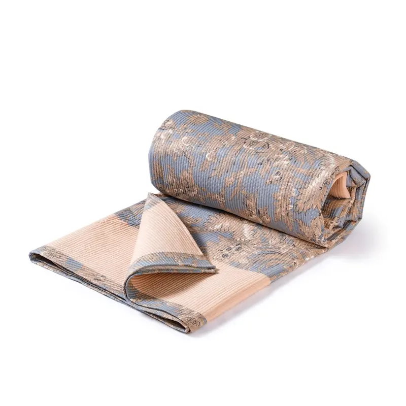 Light Blue Soft Florals Cotton Bedcover – 254 X 233 Cm 1