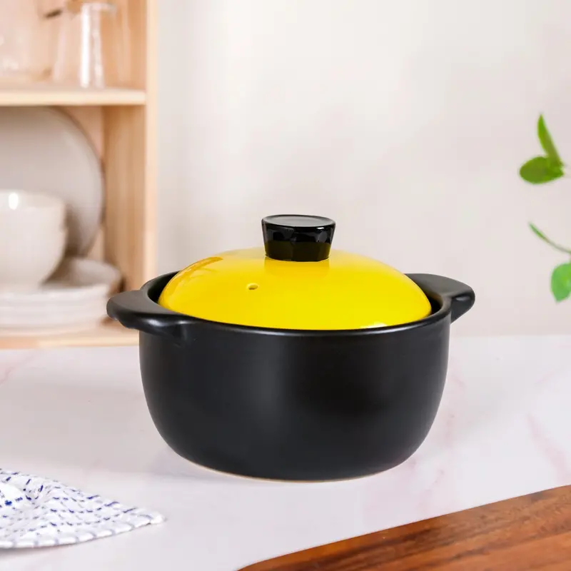 Limonelle Ceramic Casserole With Lid – 2.3L Flame-Safe Oven-To-Table Dish 1