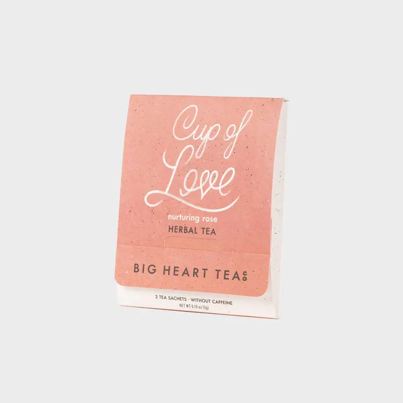 Looseleaf Tea For Two Sampler: Cup Of Love – Sweet Vanilla-Rose Comfort Blend By Big Heart Tea Co. 1