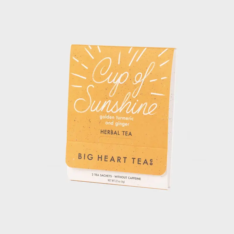 Looseleaf Tea For Two Sampler: Cup Of Sunshine – Zesty Lemon-Ginger Uplifting Infusion By Big Heart Tea Co. 1