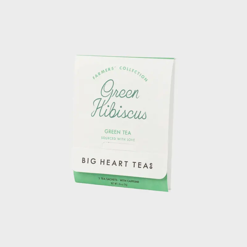 Looseleaf Tea For Two Sampler: Green Hibiscus – Tart, Refreshing Antioxidant-Rich Blend By Big Heart Tea Co. 1