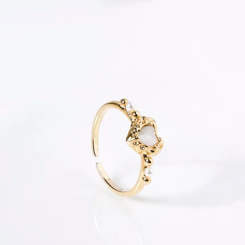 Love-And-Light Inspired Gold Band Ring 1
