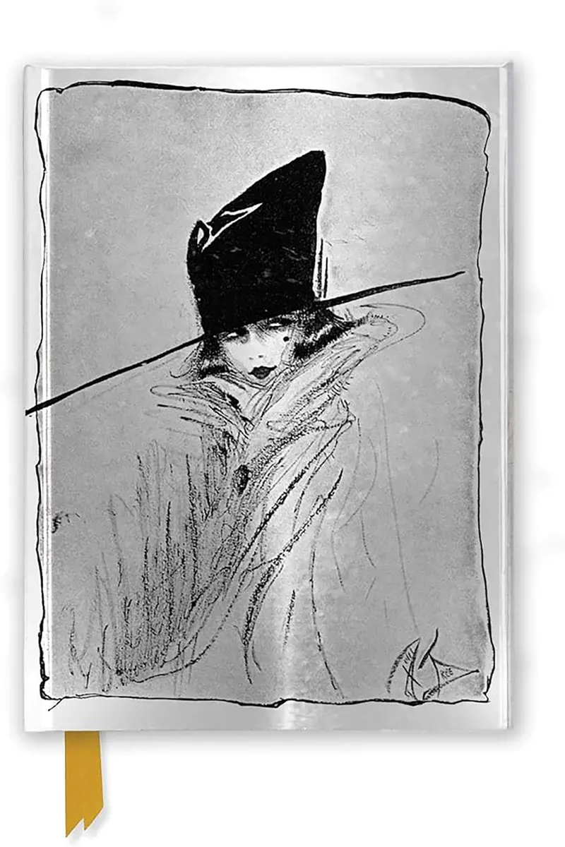 Magnetic Journal Featuring Dolly Tree'S Teddie Gerard Illustration: Silver Fashion Woman Art Booklet – Texas Bookman Edition 1