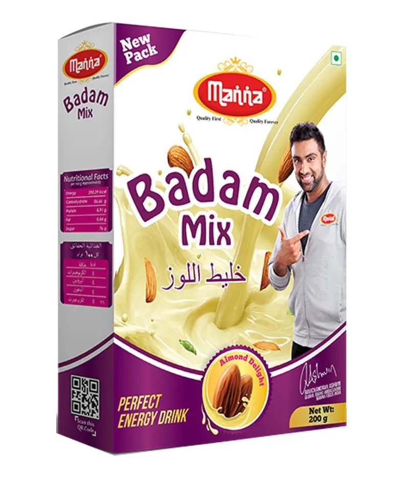 Manna Badam Mix – Almond-Based Energy Snack, 200 G 1