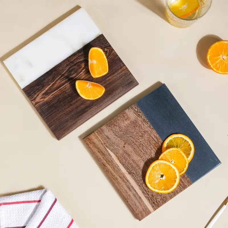 Marble And Wood Mini Cheese Board 1