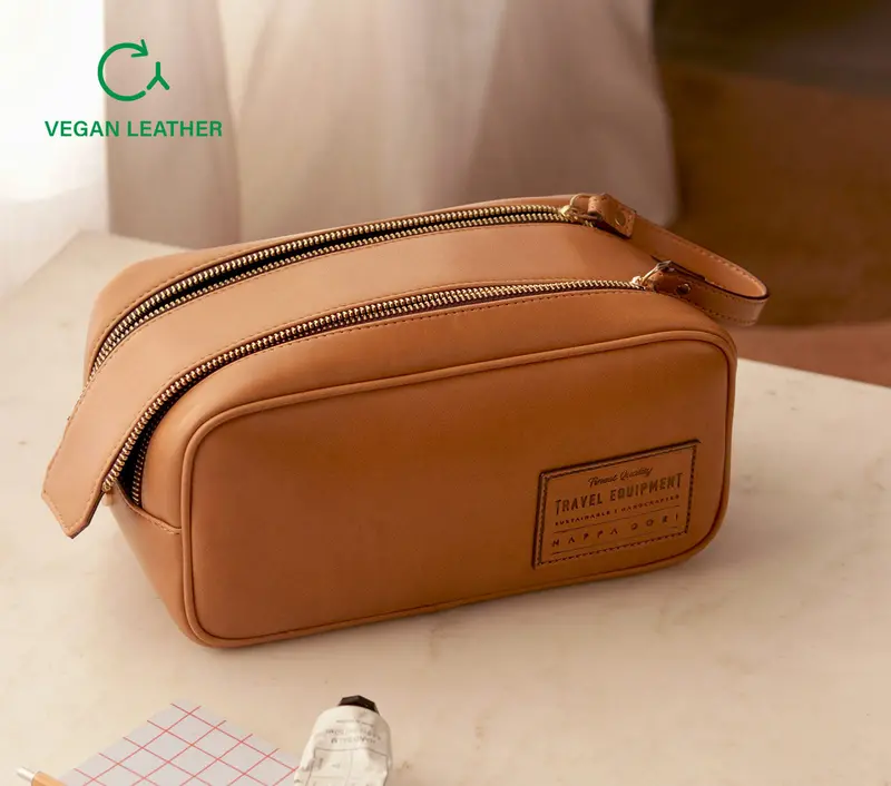 Marlow Toiletry Kit In Sustainable Apple Leather 1