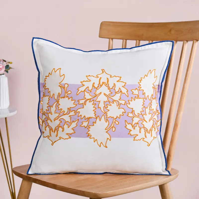 Meadow-Inspired Cotton Cushion Cover – Bloom Era Collection, 43X43Cm 1