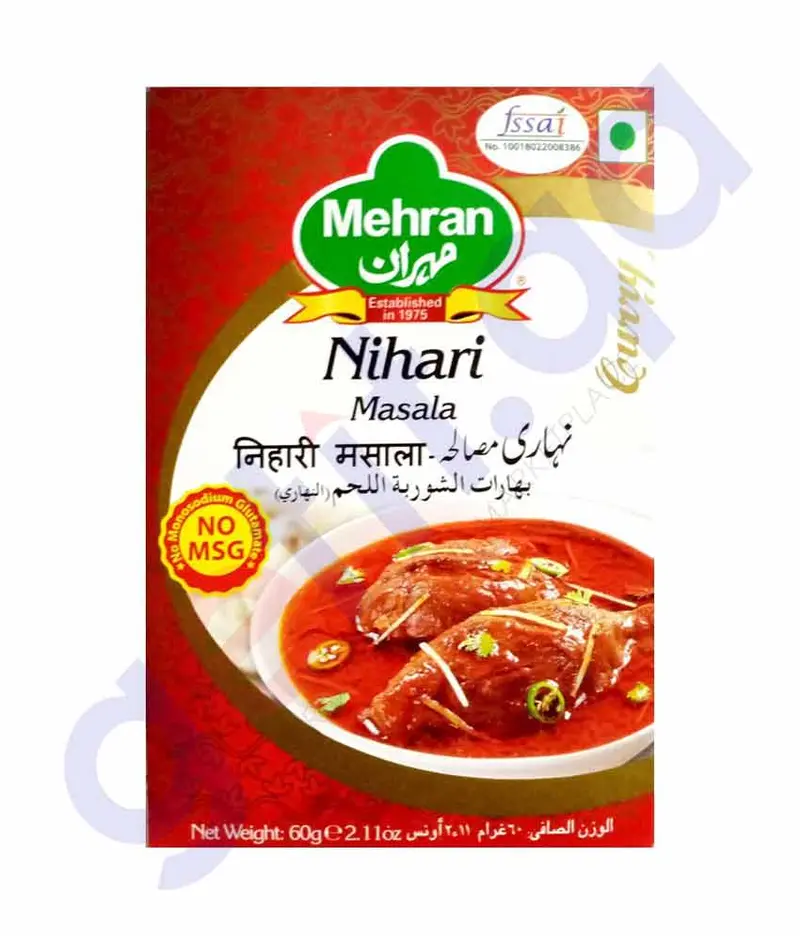 Mehran Nihari Spice Mix – 60G 1