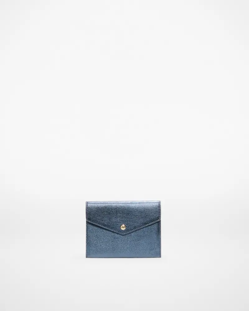 Midnight Metallic Leather Greta Handbag 1