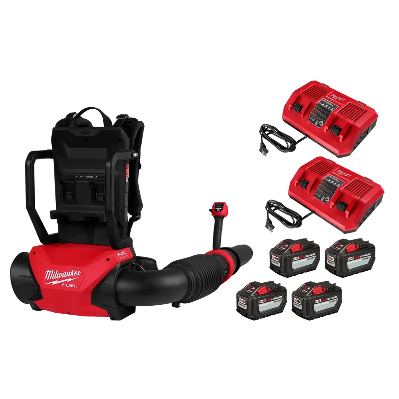 Milwaukee M18 Fuel Dual-Battery Backpack Leaf Blower Kit 1