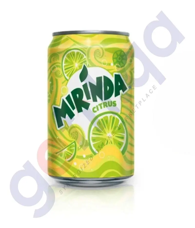 Mirinda Citrus Soft Drink – 330Ml Aluminum Can 1