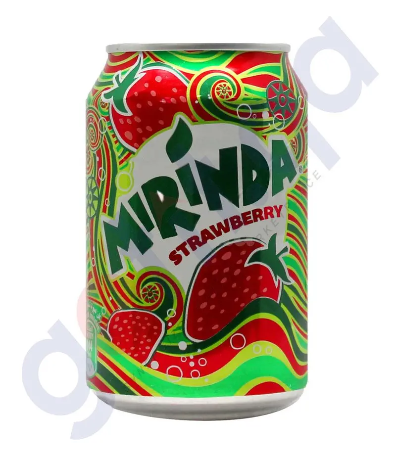 Mirinda Strawberry Soda – Refreshing Fizzy Drink (330 Ml Can) 1