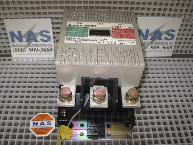 Mitsubishi S-K400 Ac Contactor — 200–240V Coil, 50/60 Hz 1