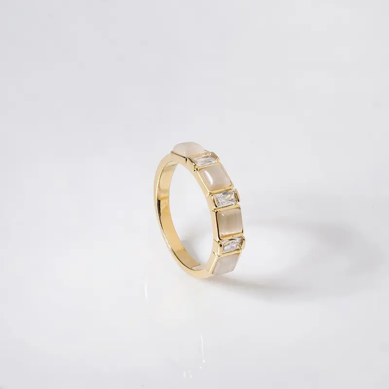 Moonstone Glow Ring In Gold Setting 1