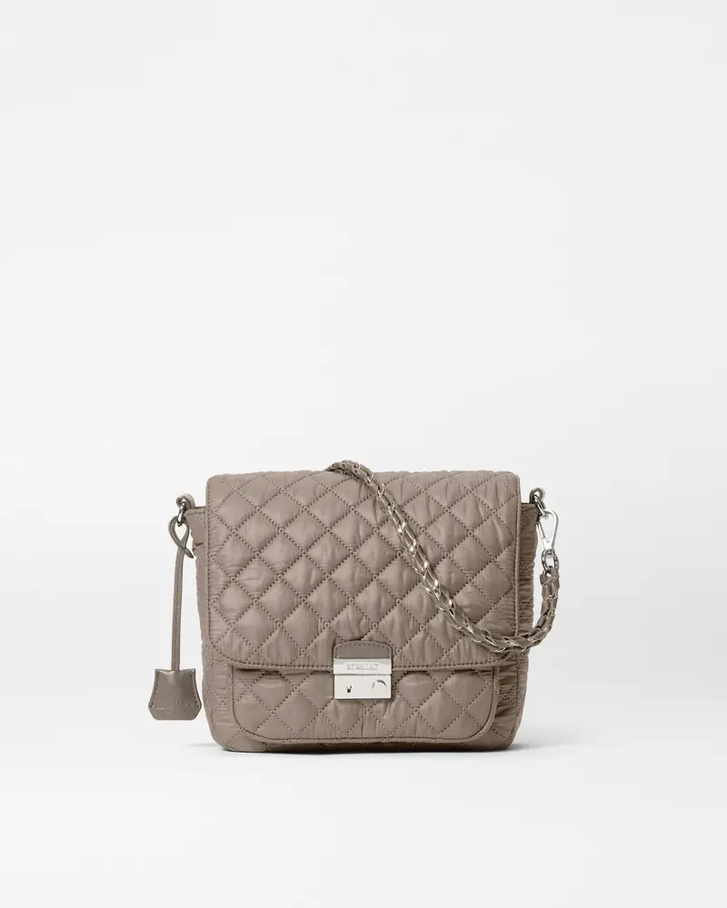 Morning Dove Medium Crosby Lock Front-Closure Crossbody 1