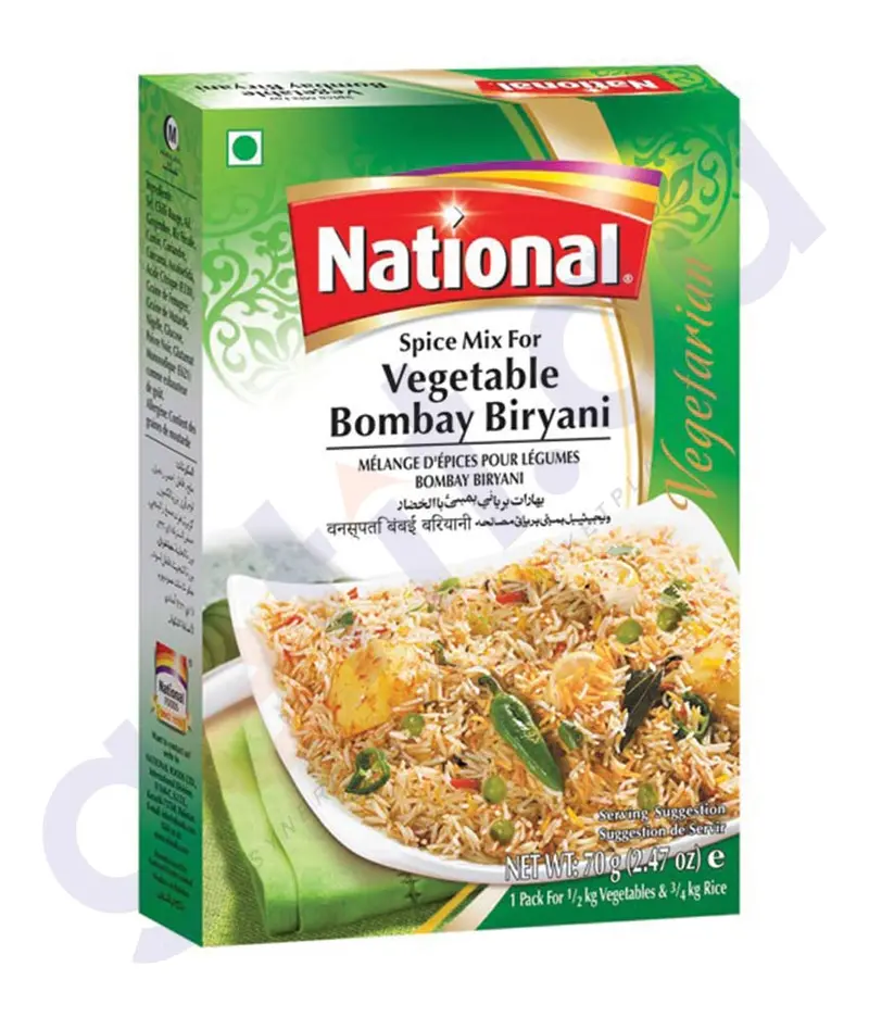 National Vegetarian Bombay Biryani Mix – 70G 1
