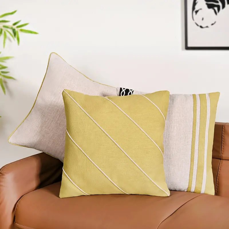 Nature’S Palette Cotton Cushion Cover Collection – 3-Pack (40X40Cm) 1