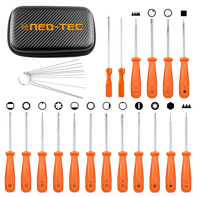Neo-Tec 18-Piece Carburetor Adjustment Tool Kit For Stihl & Husqvarna 2-Stroke Engines 1