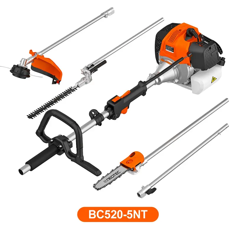 Neo-Tec 52Cc 2-Stroke 5-In-1 Multi-Tool — Trimmer, Brush Cutter, Hedge Trimmer, Pole Saw & Blade 1