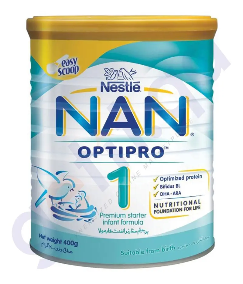 Nestlé Nan Optipro 1 Infant Formula – Starter Milk For Newborns (400G) 1