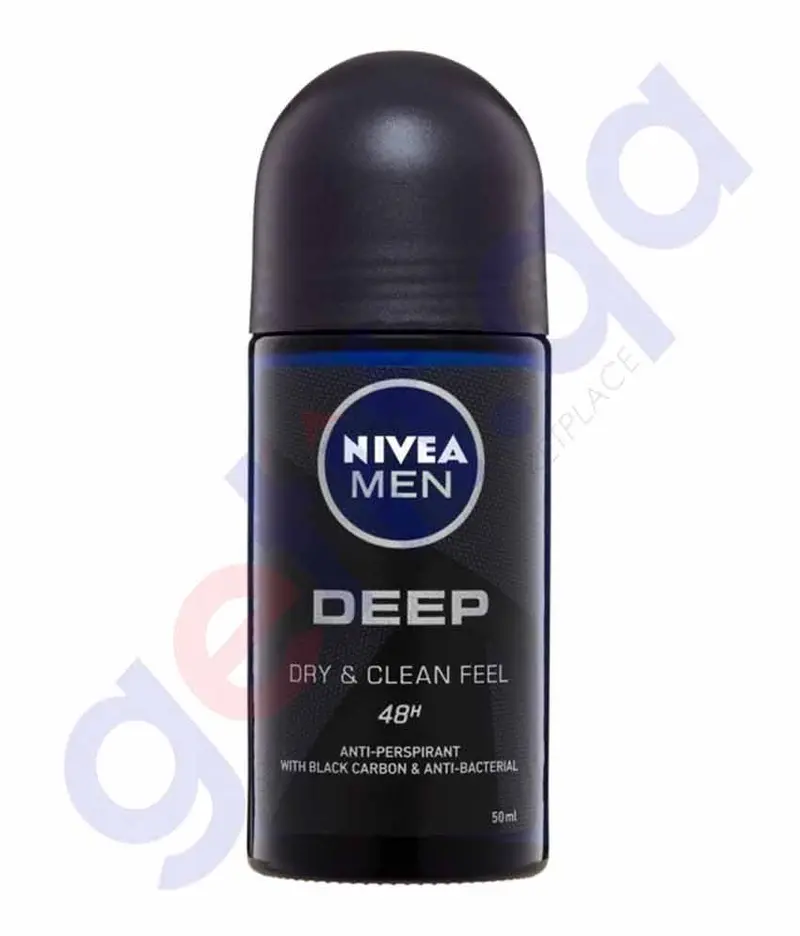 Nivea Men Deep Dry & Clean Feel Antiperspirant (50 Ml) 1